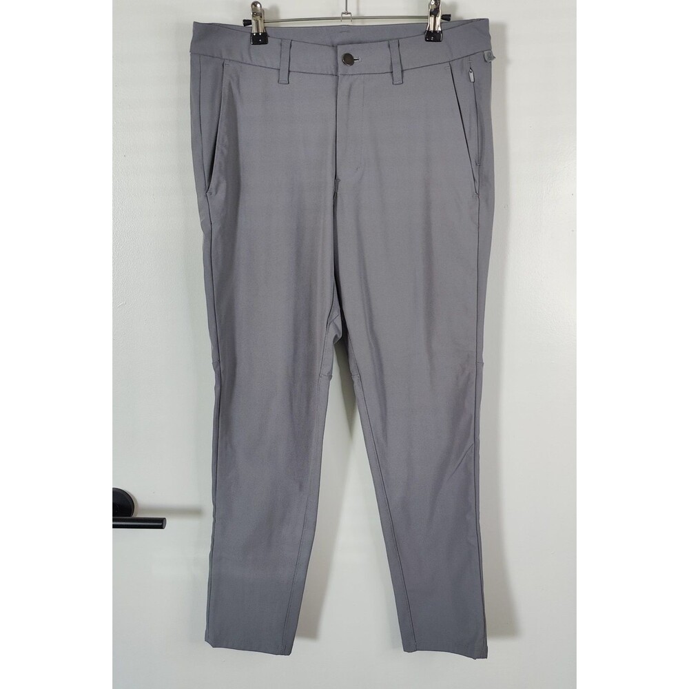 Lululemon Commission Slim Pants Mens 32 (31x29) Gray Lightweight Stretch
